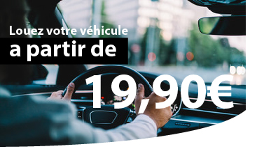 Louez votre véhicule de tourisme pour 19,90 euros avec METISSLOCATION